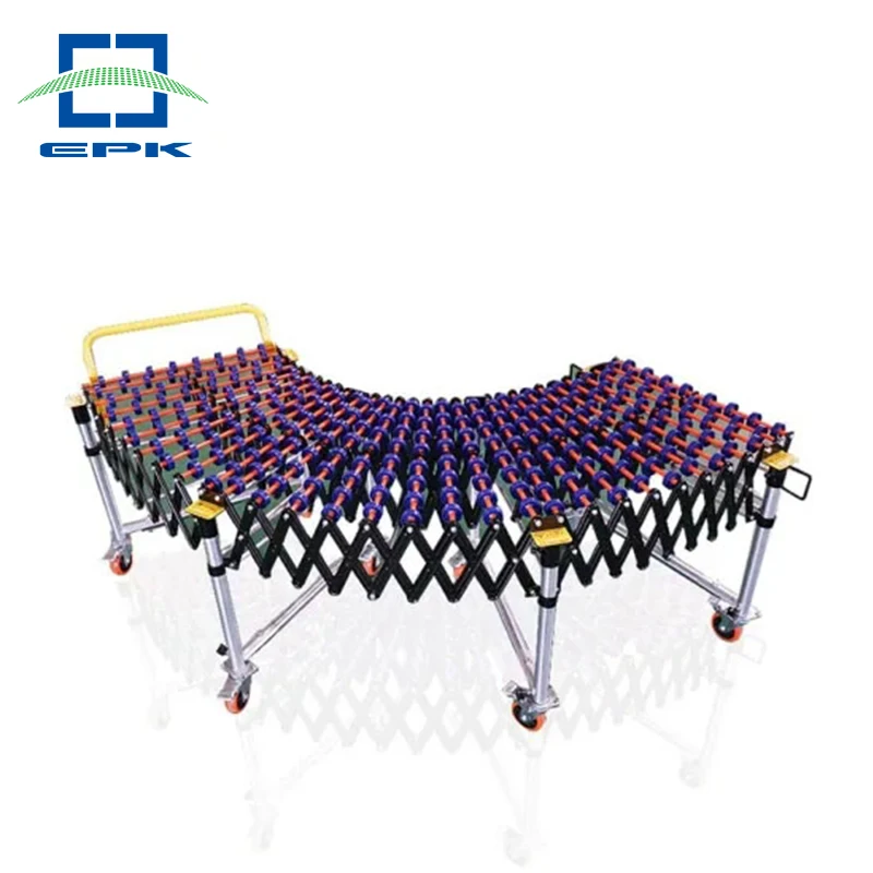 Flexible Expandable Gravity Plastic Skate Wheel Roller Conveyor