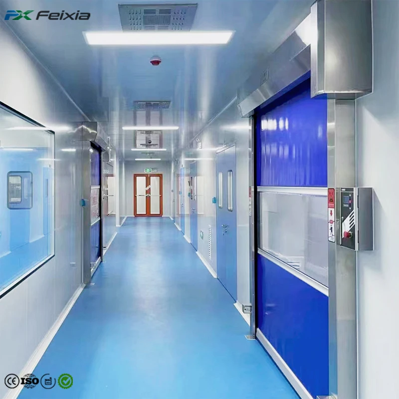 Manufacturer PVC High-speed Rolling Shutter Door Industrial Sliding Automatic Fast Rolling Shutter Door