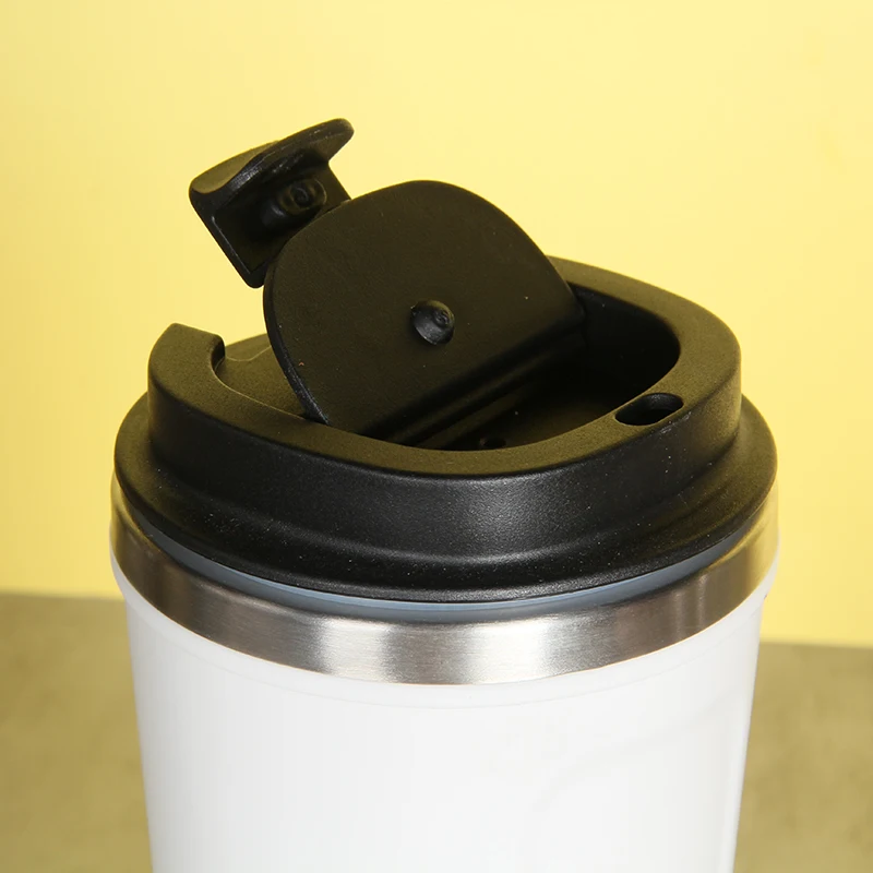 White Big Capacity Hand Coffee Cup 500ML for Picnic Or Camping