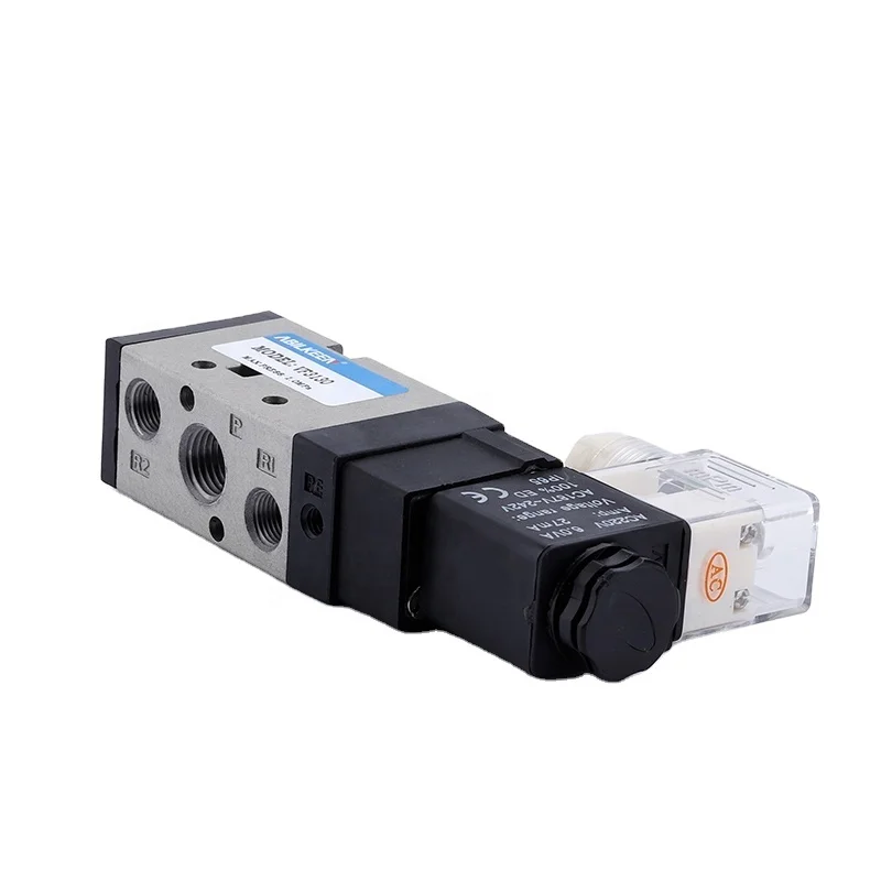 
Best Selling VF3530 Double Electrical Control 5/3 Midst Pressure Way G1/4 Miniature Pneumatic Solenoid Valve 220V  (1600215181824)