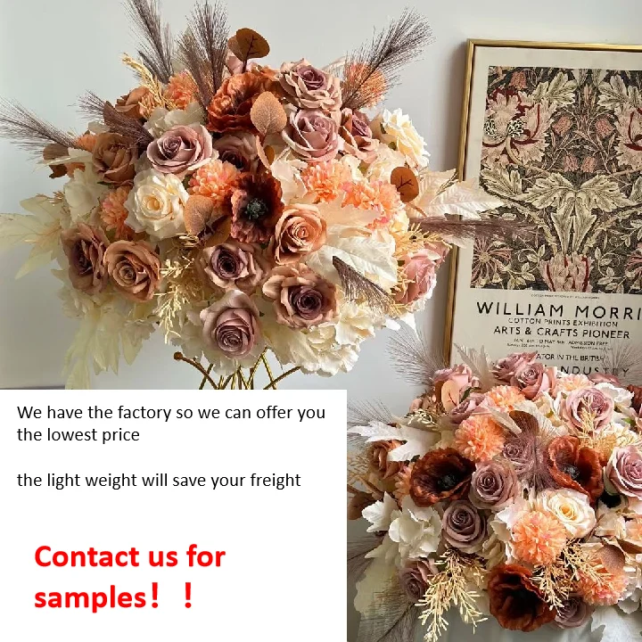 Other Wedding Decorative Centerpieces & Table Party Decorations Artificial Flowers Row Arch Runner Garland Background Panel