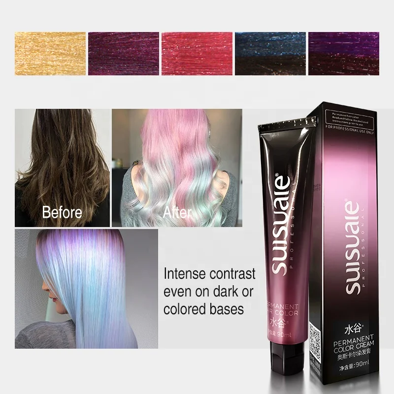 private label Wholesale Low Ammonia Cream Salon Professional Permanent Organic Vegan Hair Color