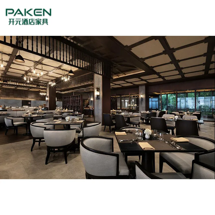 Custom hotel restaurant furniture set 5 star restaurant interior design