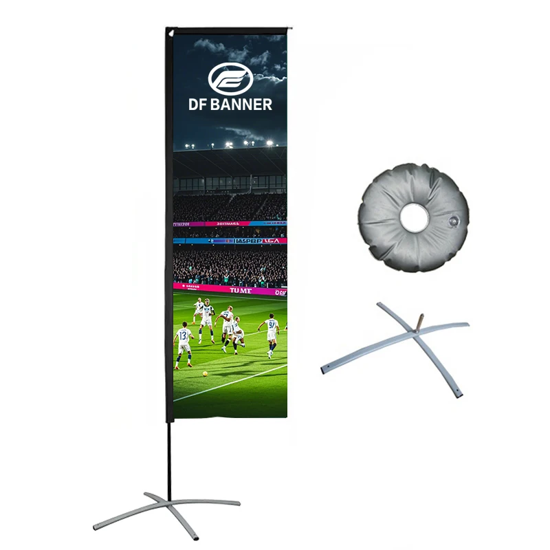 Custom Teardrop Feather Flag Banners Bali Bow Sail Swooper for Beach Advertising Promotional Flying Bow Sail Banners