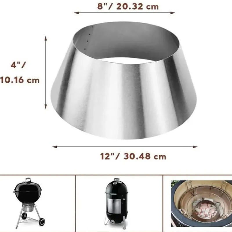 12inch BBQ Vortex designed for kettle BBQ 8 inch BBQ Whirlpool Kettle Charcoal Grill Accessories