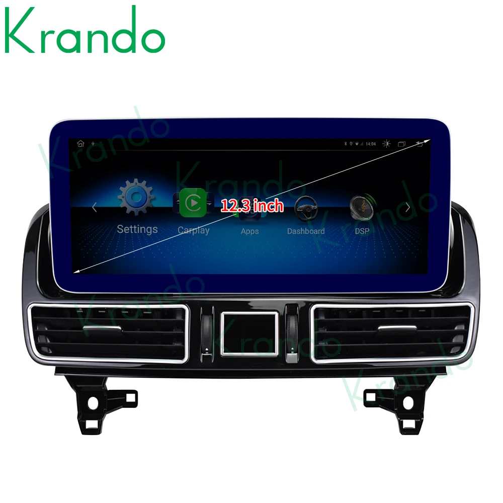 Krando 12.3 inch Autoradio Multimedia Car Audio For Mercedes Benz GLE GLS 2016 - 2018 Head Unit Android Auto Video Upgrade WIFI