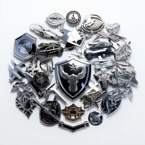 2023 Professional Customized Metal Abs Brand Car Logo High Quality Round Front Hood Stickers car label