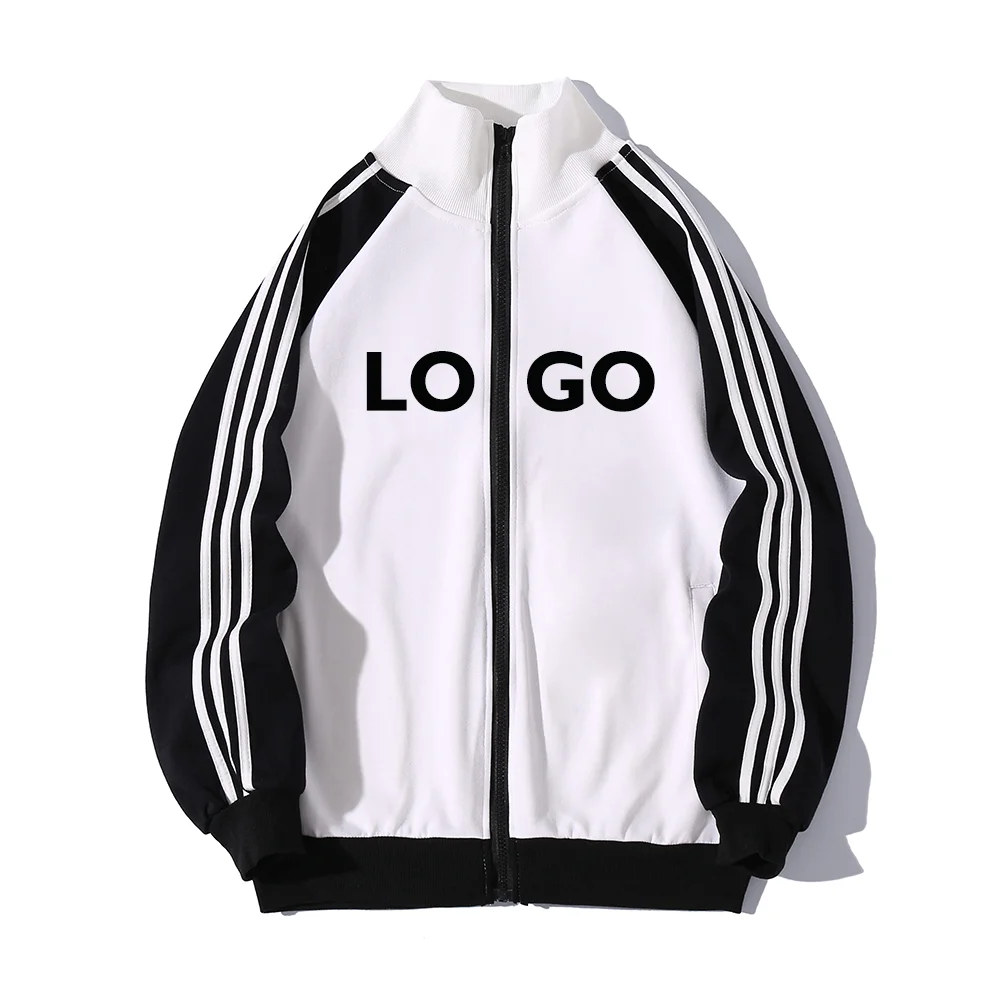 Custom Zip Up Wholesale Blank Print  Long sleeve Track Jacket  Polyester Jackets for  men Track Suit Windbreaker