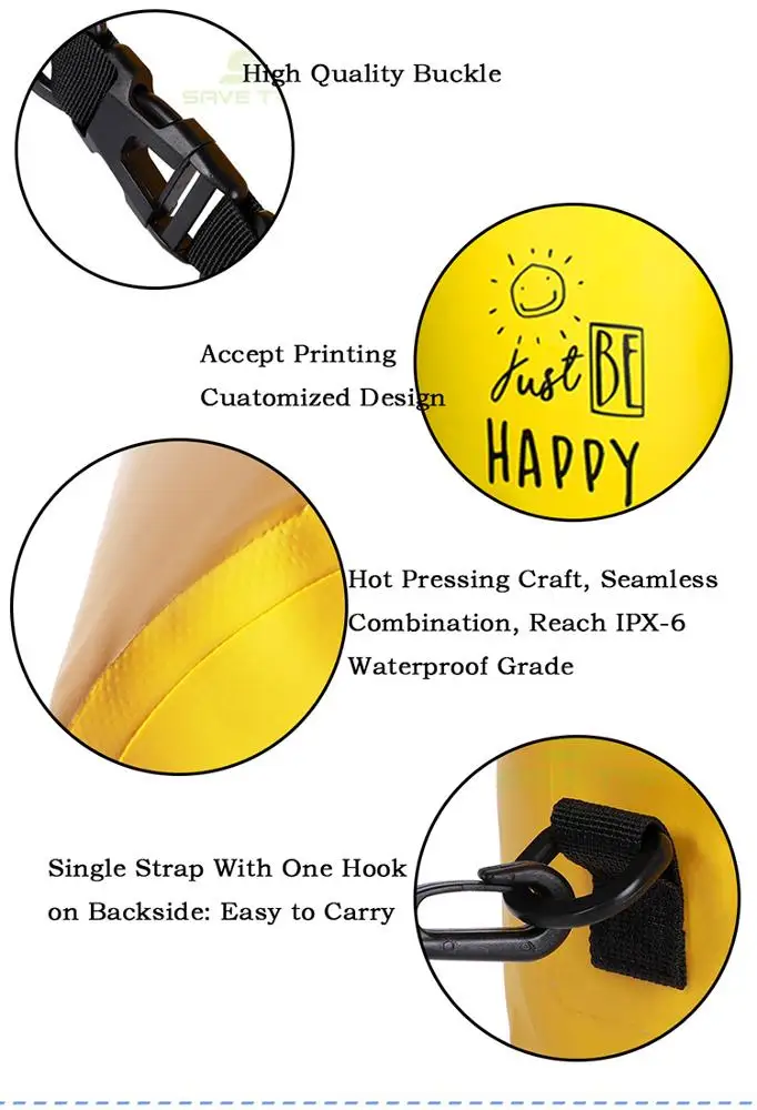 Водонепроницаемая сухая сумка, плавающий рюкзак из ПВХ с логотипом на заказ, 2 л, 5 л, 10 л, 15 л, 20 л, 25 л, 30 л, водонепроницаемая сухая сумка