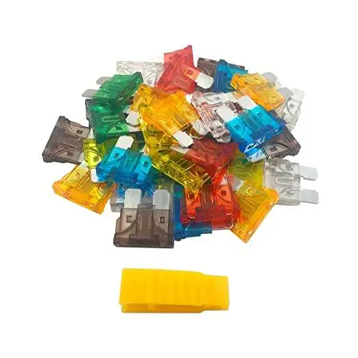 120pcs Car Blade Fuse Assortment Kit Standard Size Automotive Fuses for Auto Truck Motorcycle Boat with Plastic Box