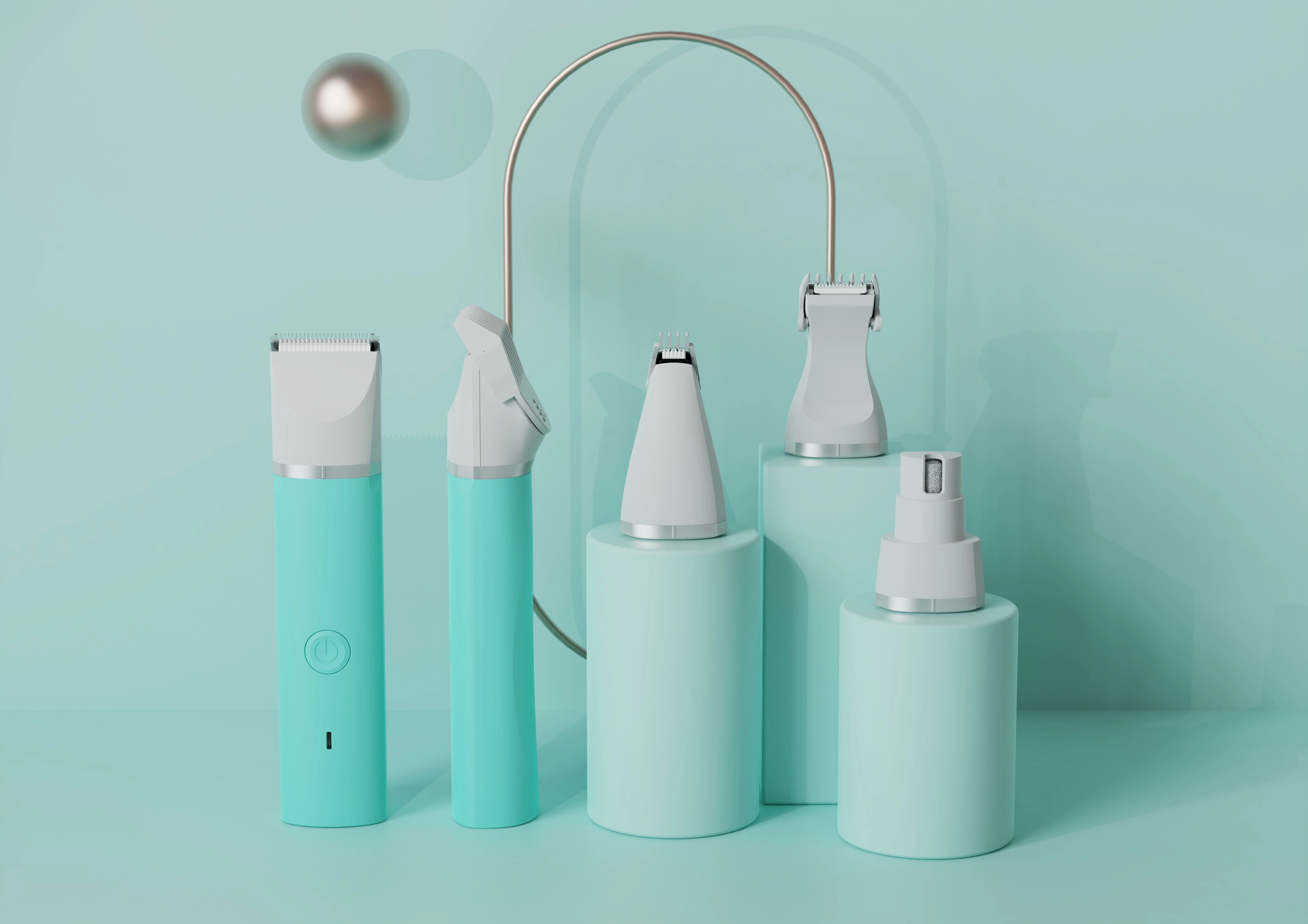 Wholesale 4 In 1 Professional Animal Pet Hair Trimmer Shaver Cordless Pet Grooming Clipper