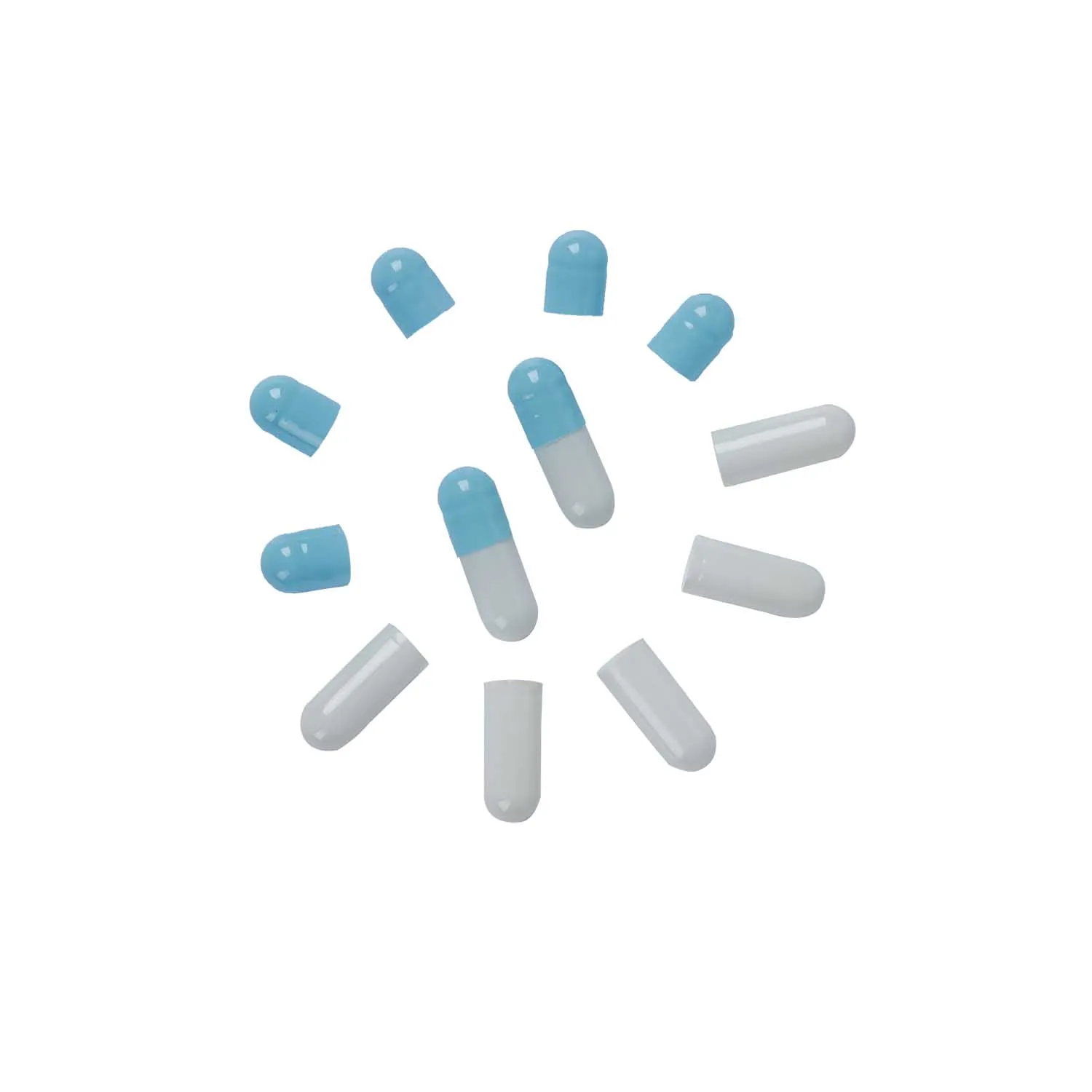 Wholesale Custom HPMC Pharmaceutical Empty Capsule Hot Sale Halal Health Care Product Separated Capsules