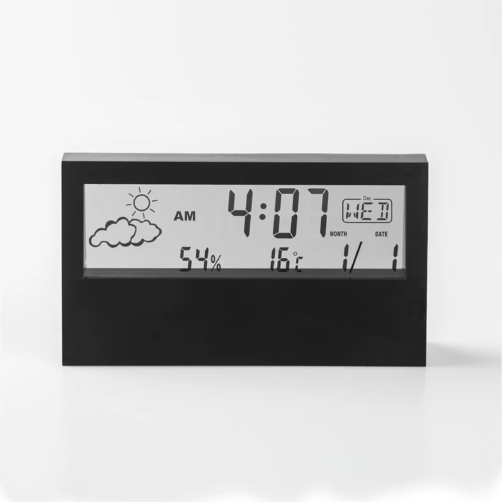 Indoor Usage Digital Ambient Room Thermometer Hygrometer Forecast LED Weather Station