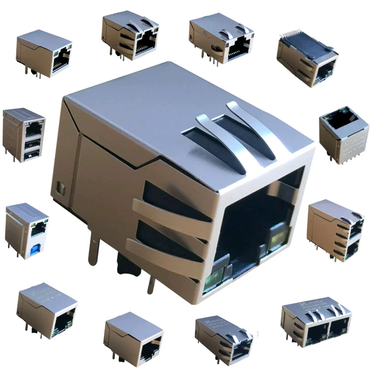 8P8C модульный Джек магнитный с Poe 10 булавки гнездо цена Ethernet RJ45 разъем