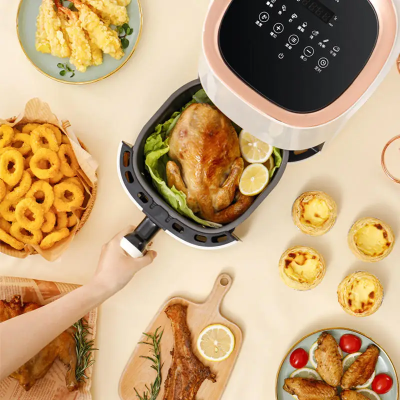 Support for custom plugs 4.5L 1430W household smart steam cooker air fryer electric with touch screen