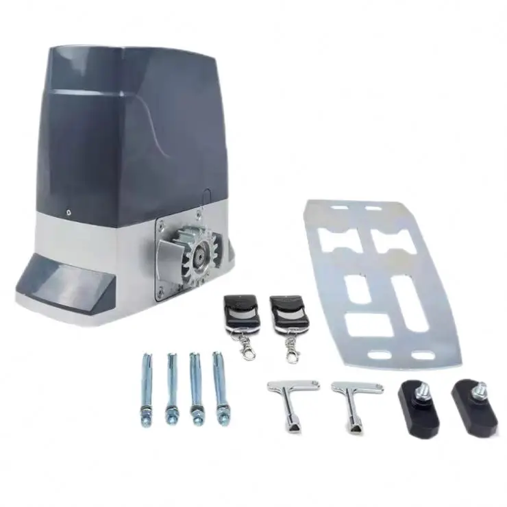 Nice chain link fence universal multi code remote powered security garage door receiver opener system motor kit for swing gate