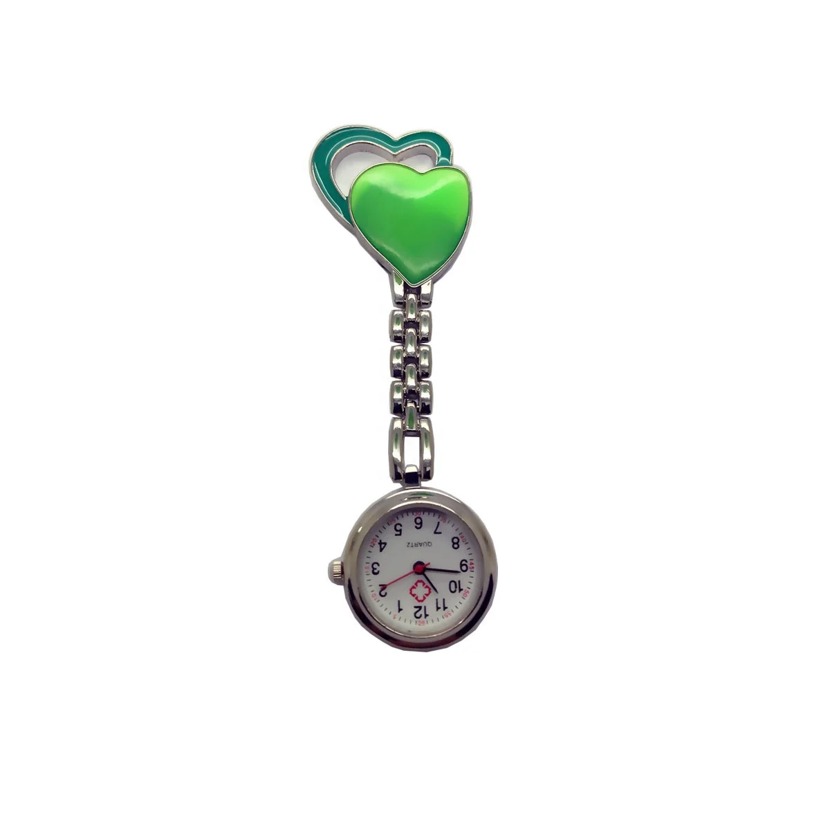 Wholesale Minimalist Metal Nurse Fob Watch Customized Quartz Pink Breast Watch For Nurse Reloj De Enfermera