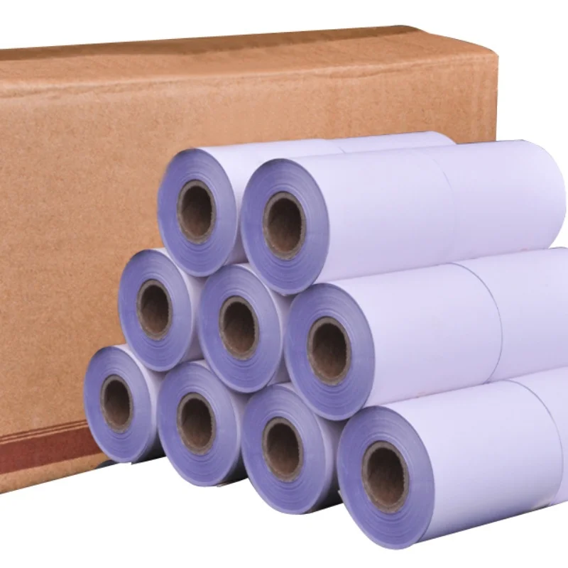 Wholesale High Quality Wood Pulp Carbonless Paper Roll 76x76mm Non Carbon Self Copy Paper Roll