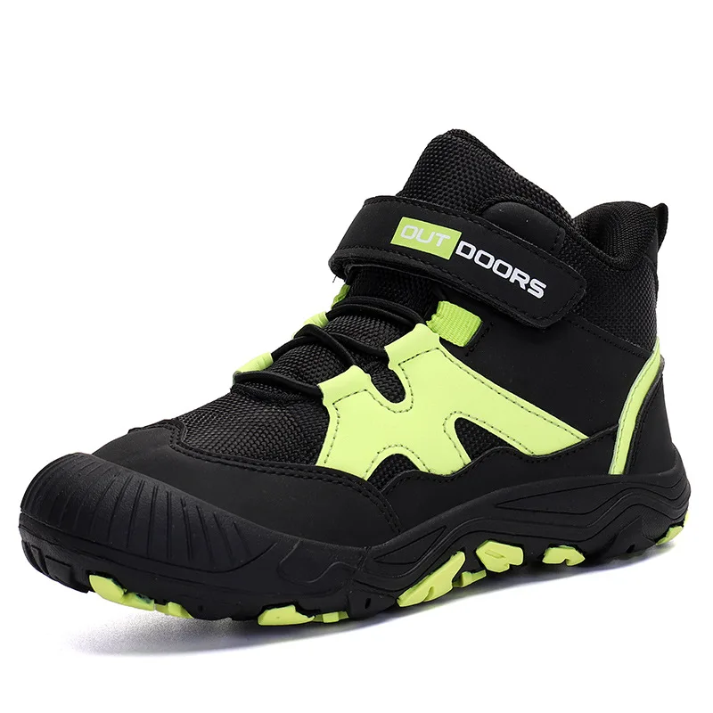 Boys Girls Water Resistant Hiking Boots Anti Collision Non Slip Athletic Outdoor Ankle Walking Shoes