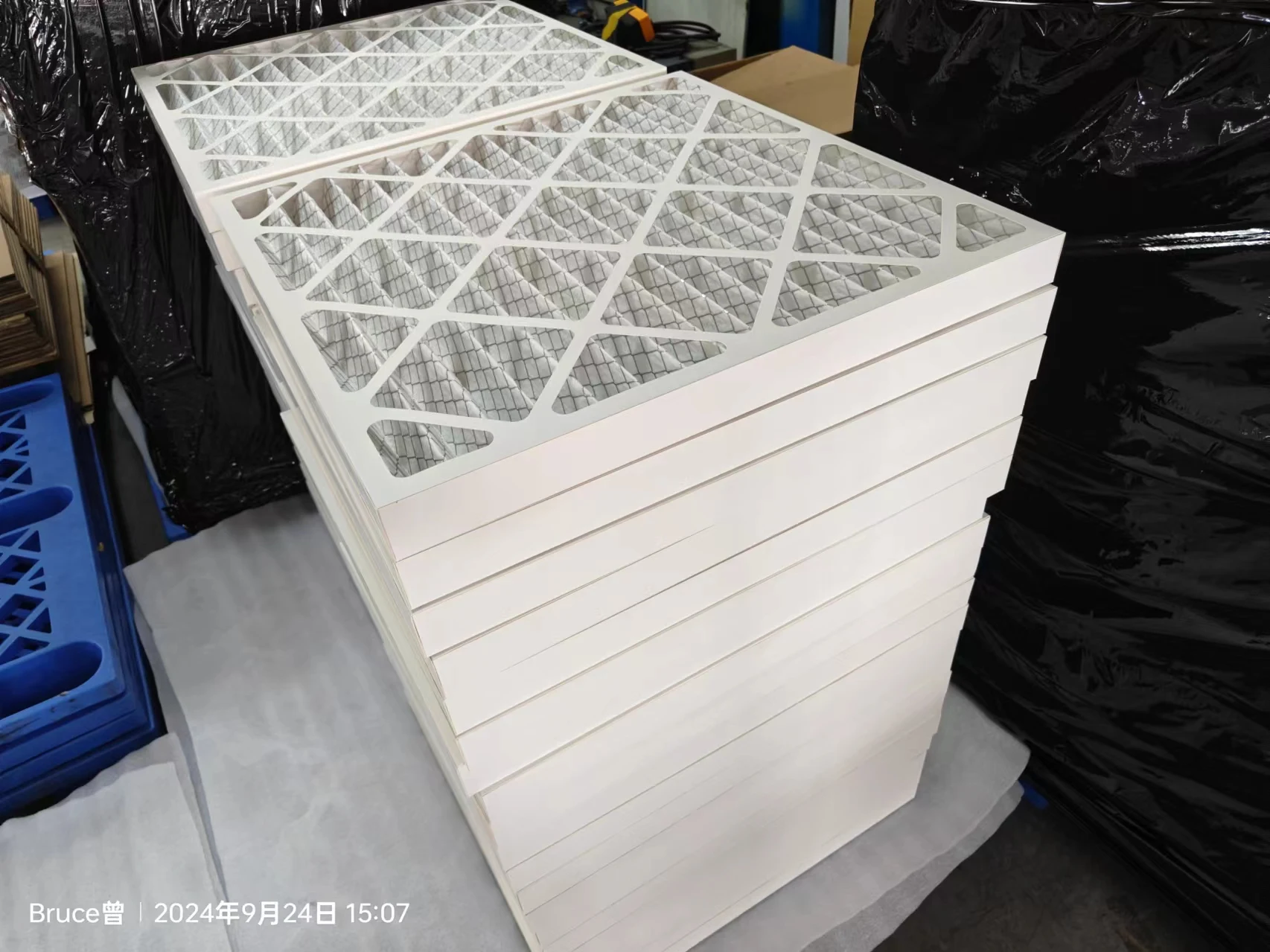 24x24x2 воздушный фильтр MERV 8 Пылезащитная плиссированная печь HVAC AC для camfil