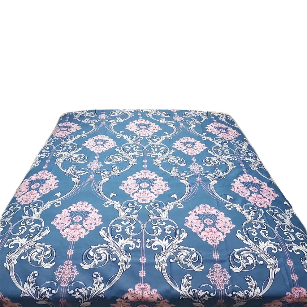 Vintage printed fabrics how home bedding soft 100%polyester bed sheets factory cheap price