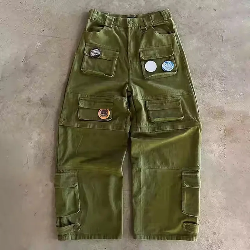 Rainbow Spray Custom Workwear Pant Heavweight Wide Leg Trouser Manufacturer Carpenter Denim Jean Cargo Work Pant for Men