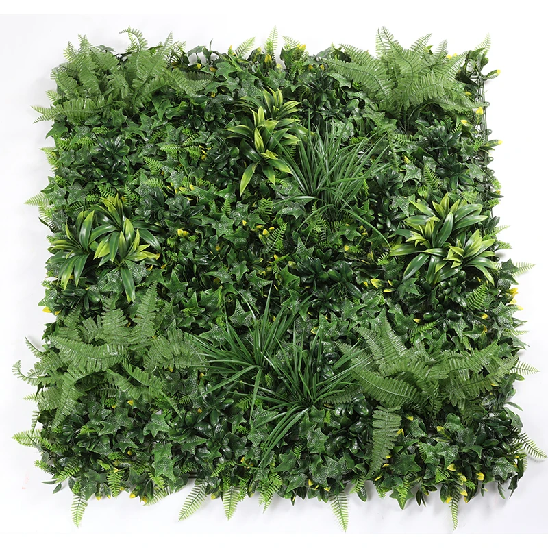 CGUV Good Quality Plastic Green Wall Artificial Boxwood Panel Indoor Backdrop Decoration