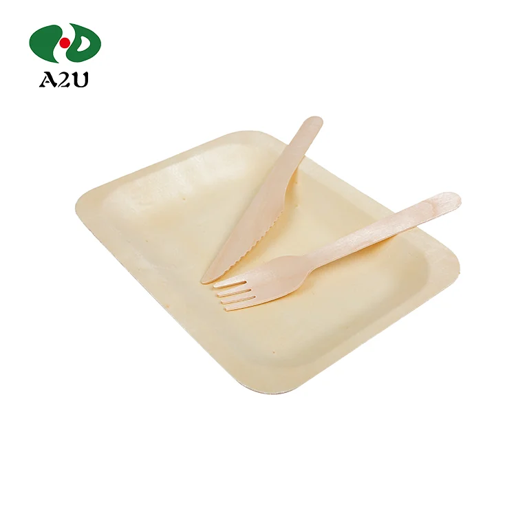 Disposable Biodegradable Wooden Set Cutlery Sets