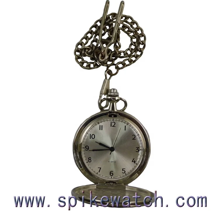 Quartz analog OEM ODM custom made plain pocket watch antique style