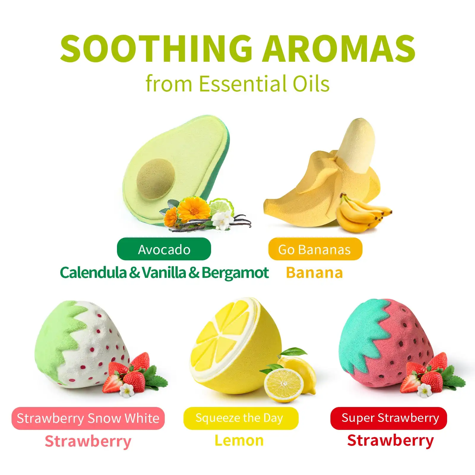 Happy Fruits Christmas Kids Bath Salt Bath Bombs Powder Gift Set Organic Salt Bath Bombs With Flowers