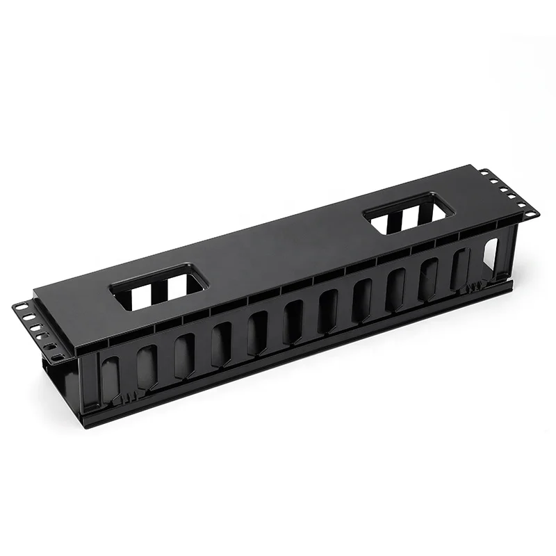 1U 12port 24port plastic cable management cable manager
