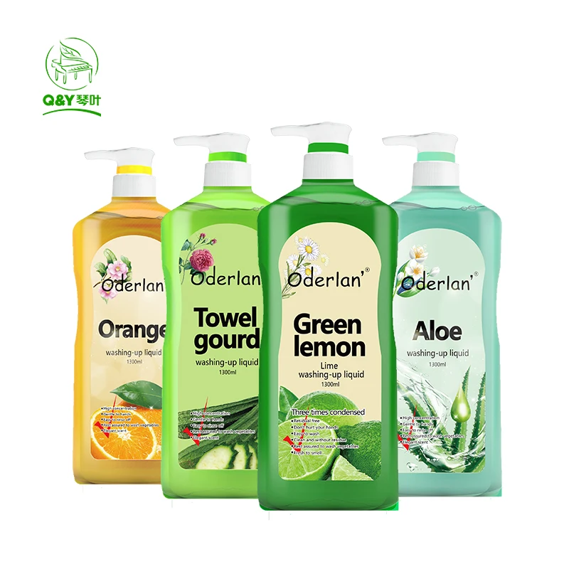 Qinye Eco-friendly Healthy Dishwashing liquid Detergent for Vegetable & Fruits 1300ml