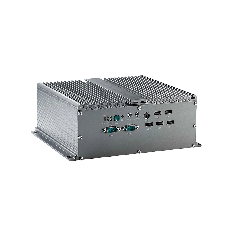 XP PC безвентиляторный C1037 промышленный компьютер 2LAN 10 * COM 6USB с 6 RS232 или 4 rs485 3 rs422