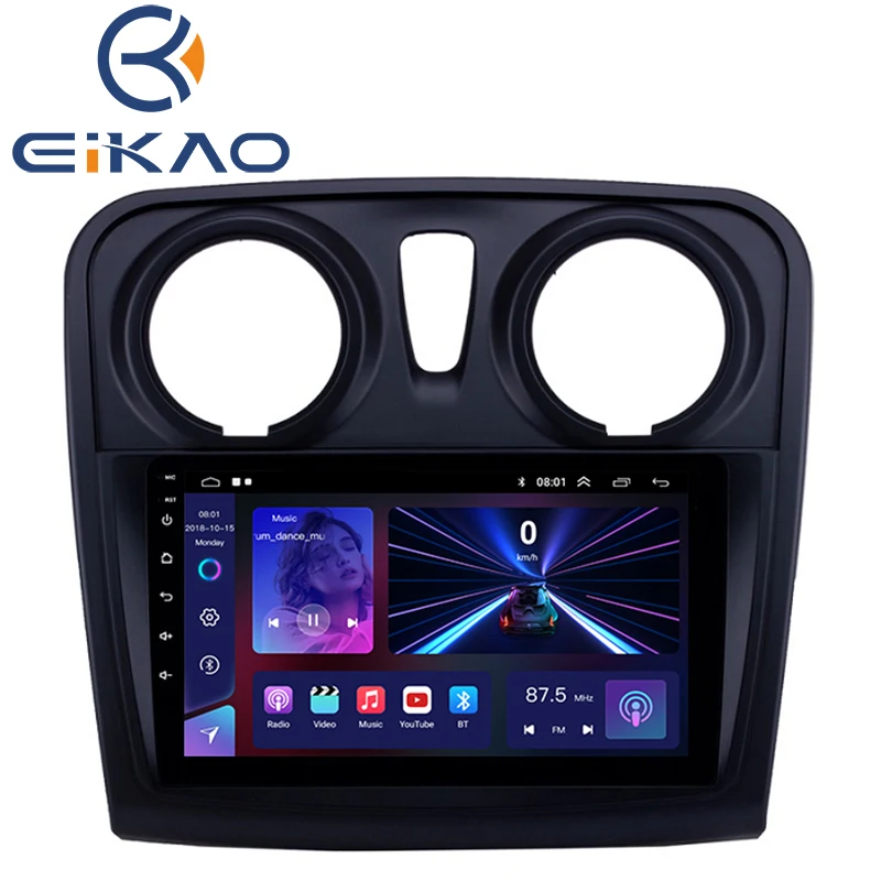 2 Din Android 10 1 дюймов GPS навигация для Renault Dacia Sandero 2012-2017 Carplay автомобильное радио мультимедийное видео DVD плеер