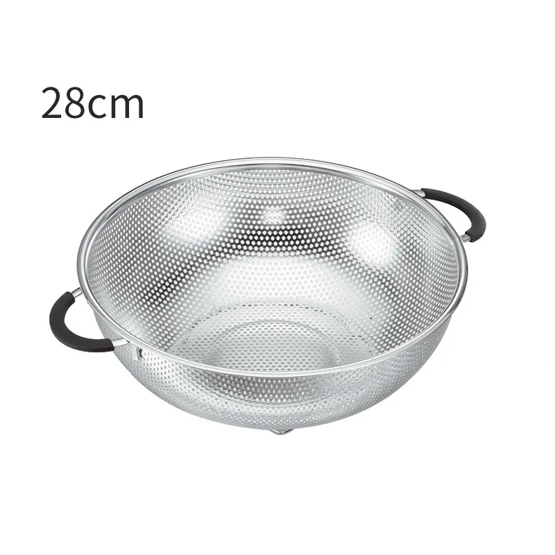 High Quality Round Shape Stainless Steel Hot-selling Fruits Punching Basket