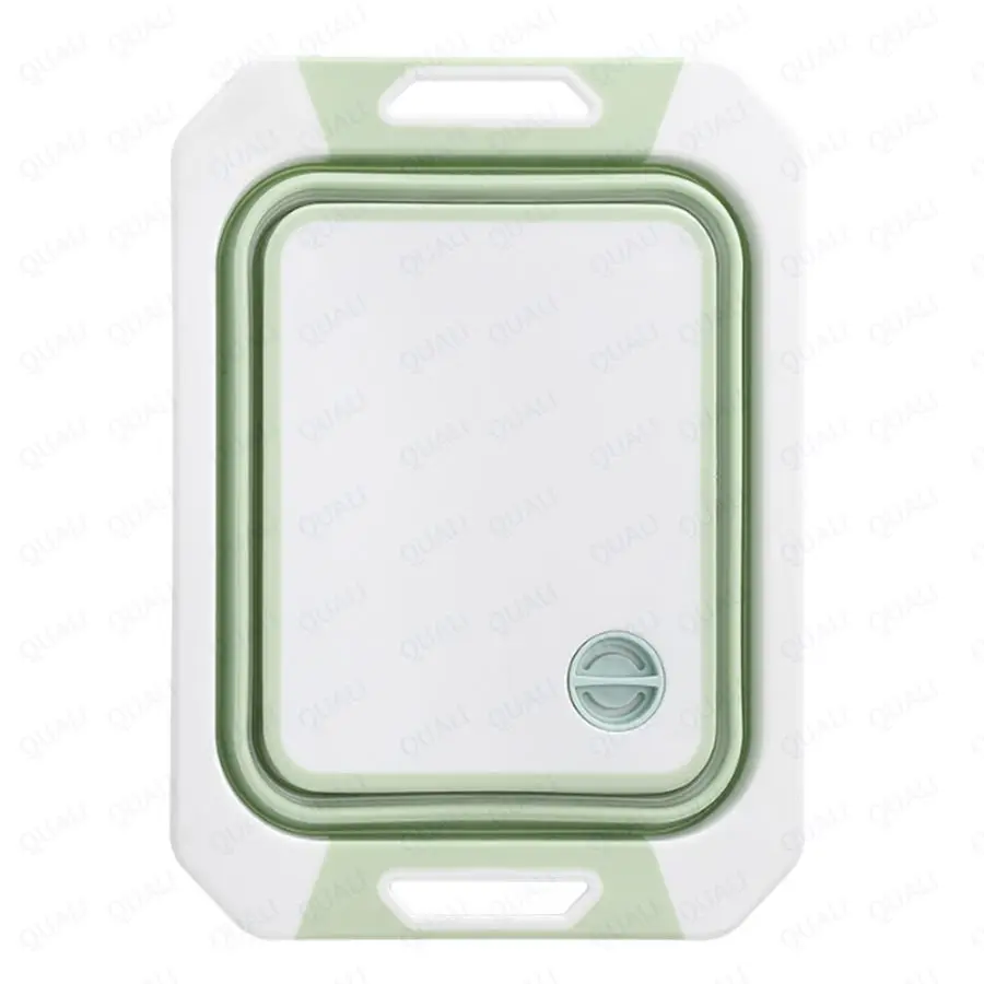 Quali Multifunctional Plastic Folding Cutting Board Kitchen Vegetable Cutting Tray 2 in 1 style Chopping Board