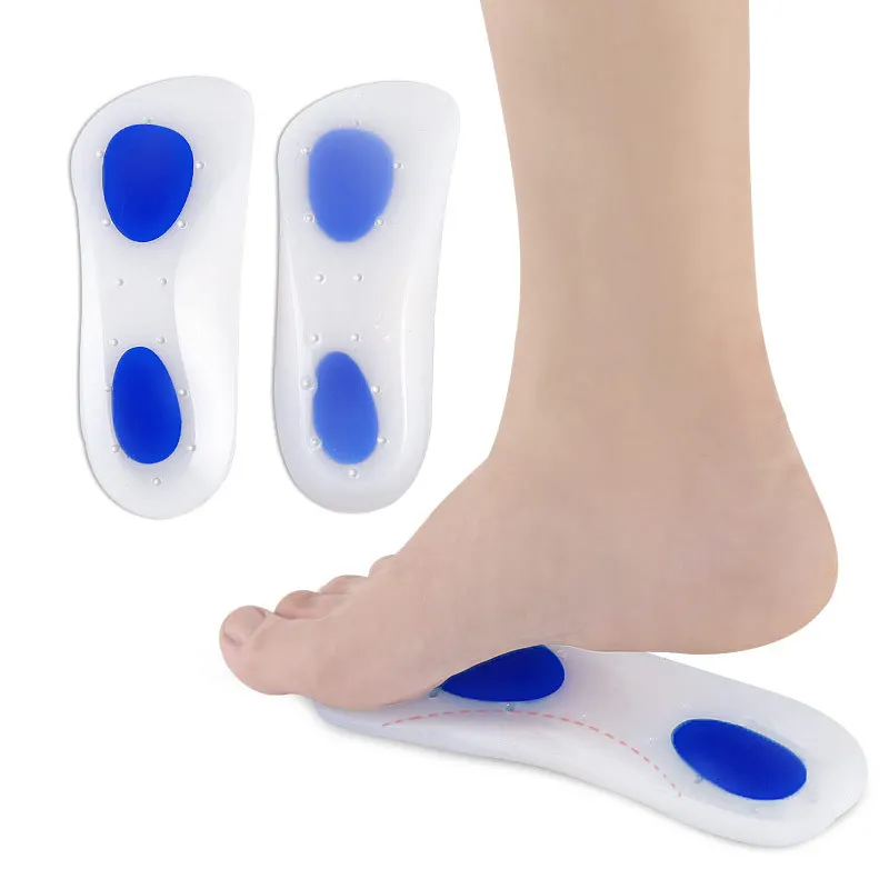Dongguan Plantar fasciitis insole pain relief silicone heel pad shoes pad  insoles for flat foot