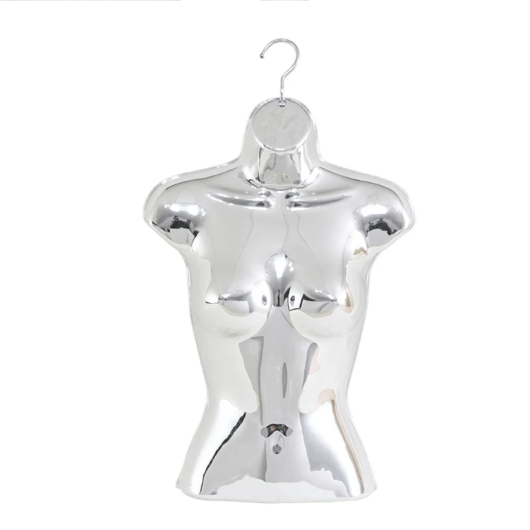 Hot sale shop plastic used hanging curvy female  underwear half body dress form lingerie mannequin torso female body femme bust