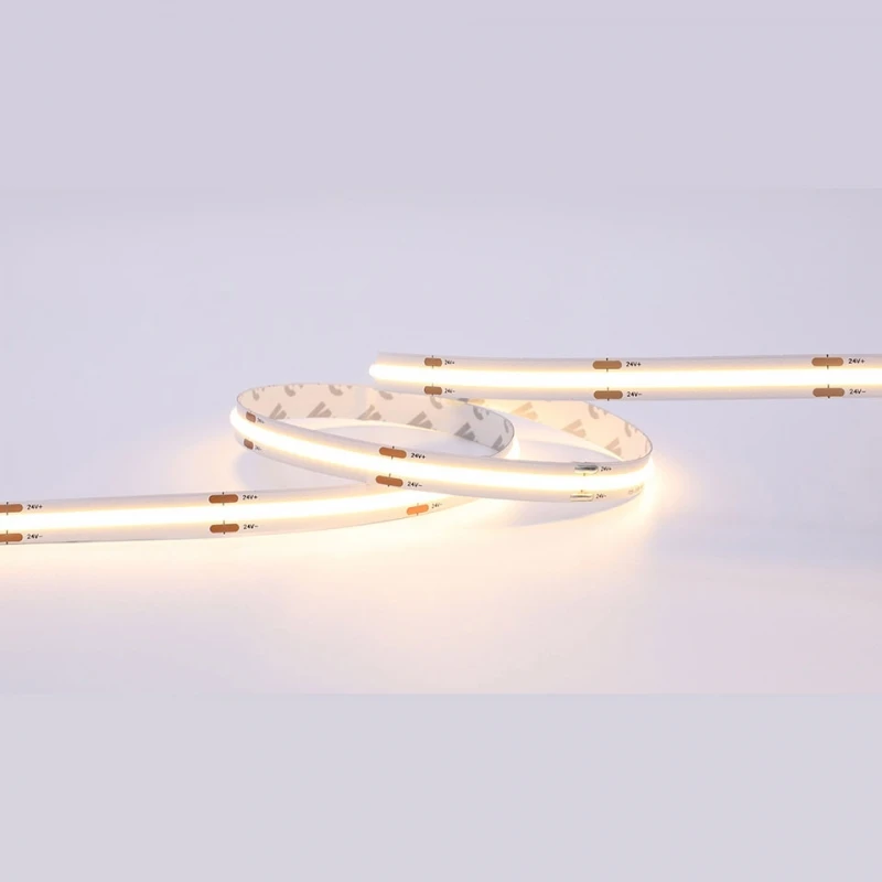 10m COB Light Waterproof 24v Cob Chip Led Strip IP20 3000K 4000K 6500K PCB 8mm Smart RGB Led Light Strip
