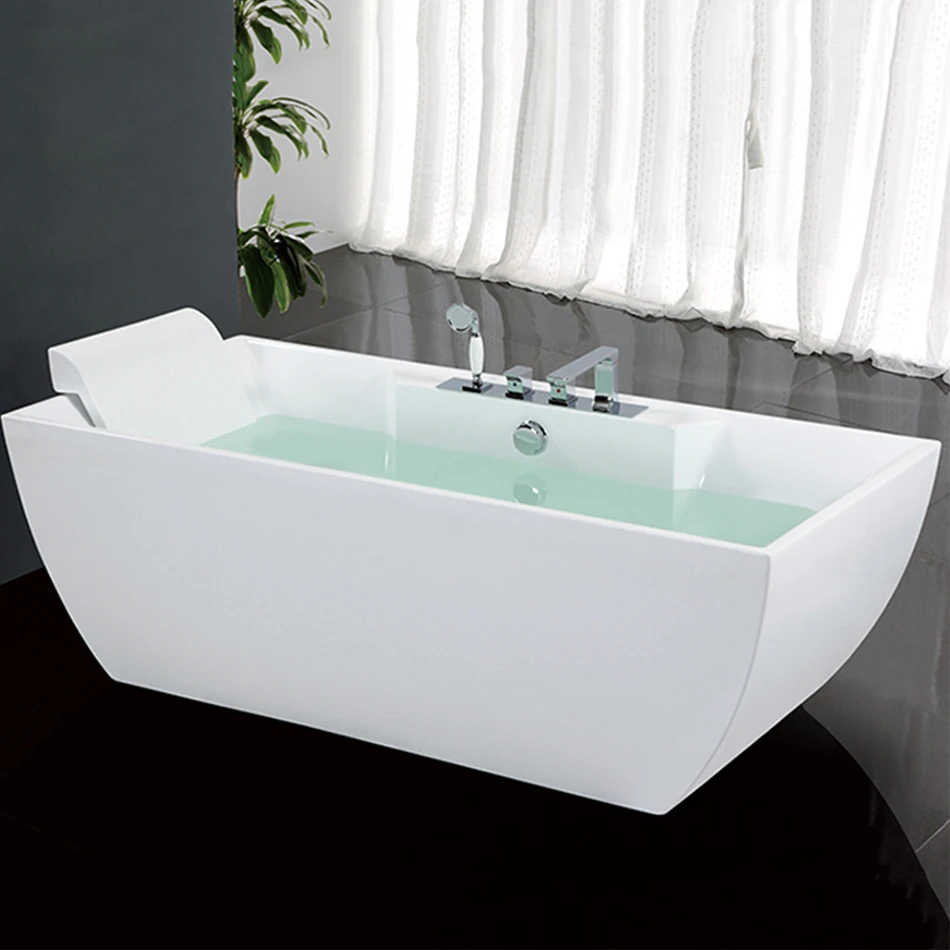 Indoor bathroom hot and cold acrylic sheet freestanding soaking high quality japanese tub modern bath tubs