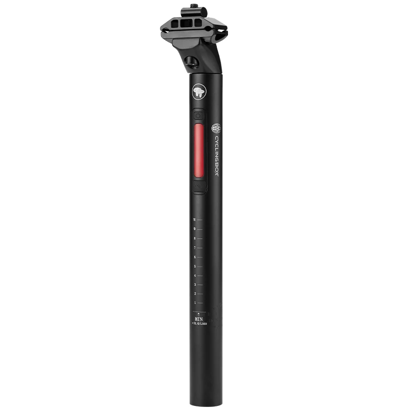 
Hot-selling new bicycle seat tube 30.4mm/31.6mm ultra-lightweight aluminum alloy seat tube with smart brake sensor taillight 