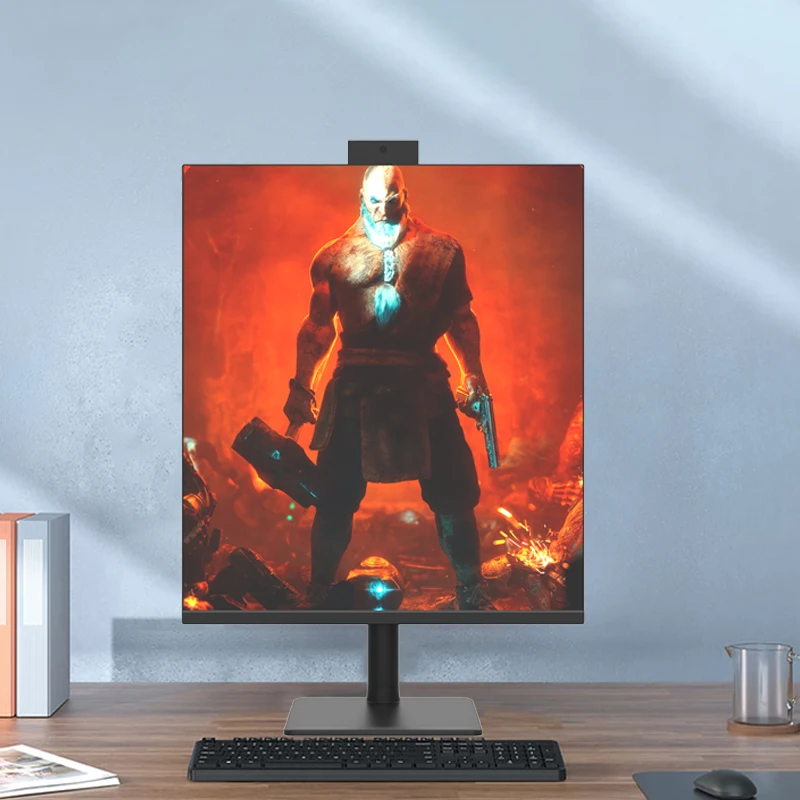 27.6 inch Gaming Monitor 2560*2880 60hz ELED Monitor Split Screen Up and Down Monitor with Hidden Camera