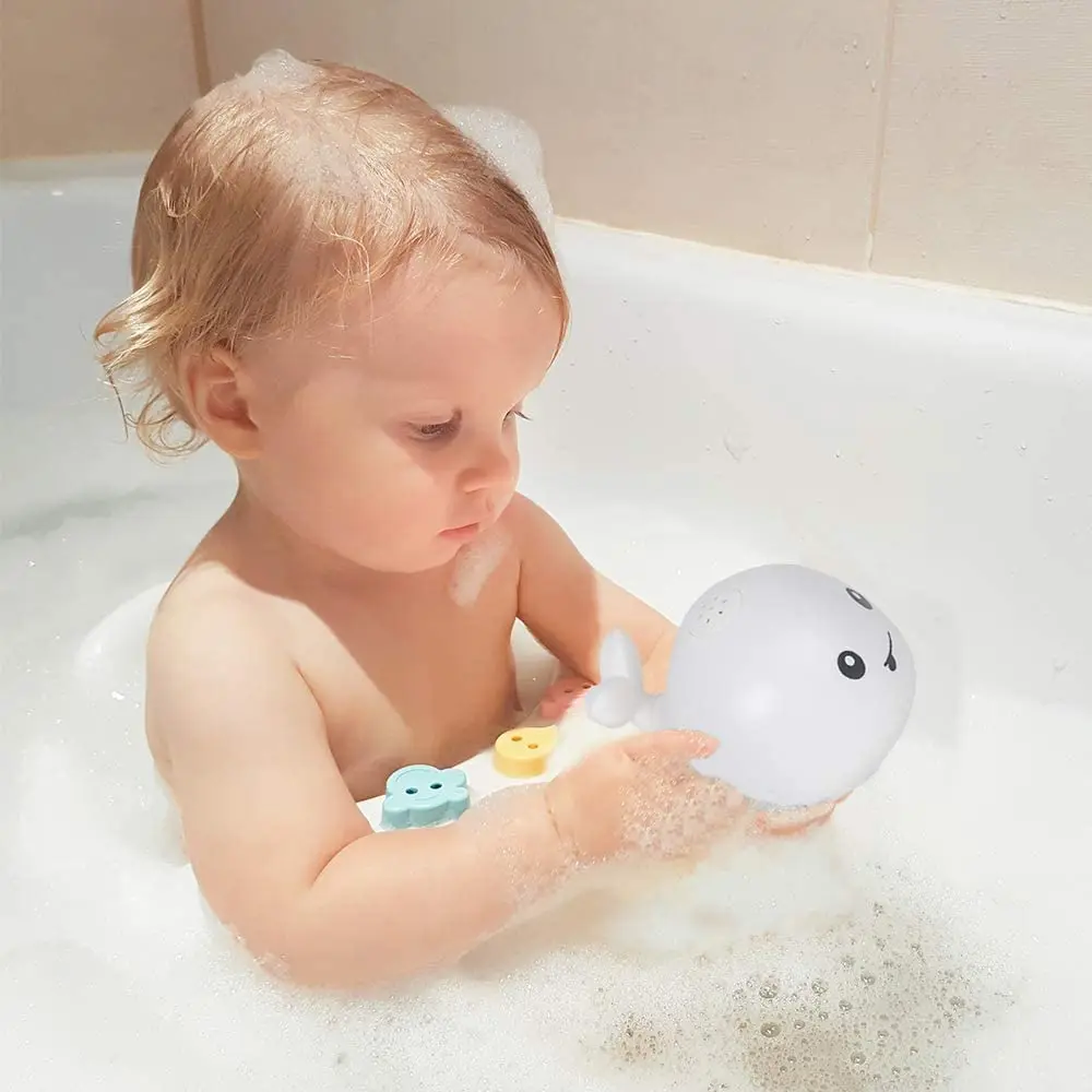  Water Spray Whale Light Up Bath Toy Fountain With Colourful Led Lights Automatic Sprinkler For