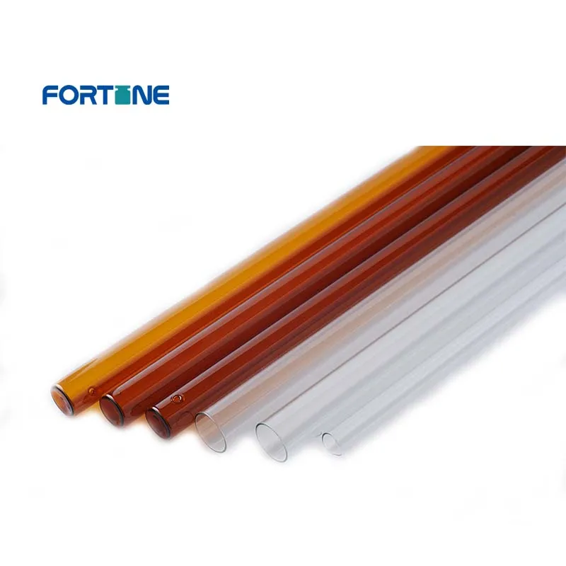 Clear Amber Pharmaceutical Heat Resistant High Borosilicate Glass Tube Pipe