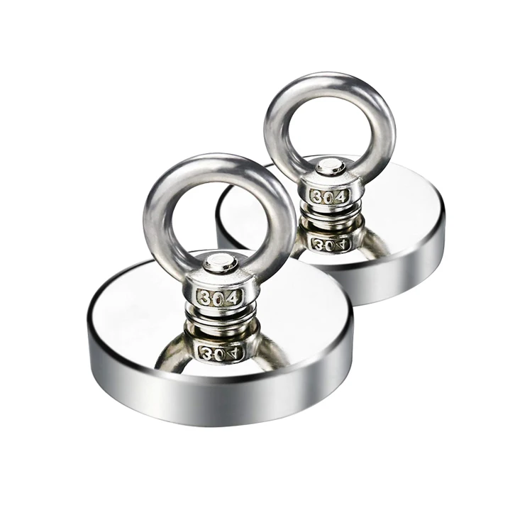 D120 Super Strong Powerful Magnet Fishing Magnet with Eyebolt Pulling Force Salvage pot Magnetic