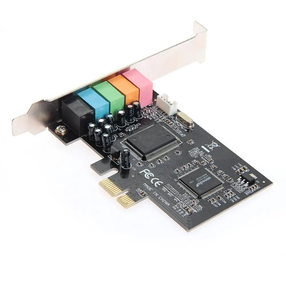  PCI Express PCI-E CMI8738 5 1 3D аудио 6 каналов цифровой звуковая