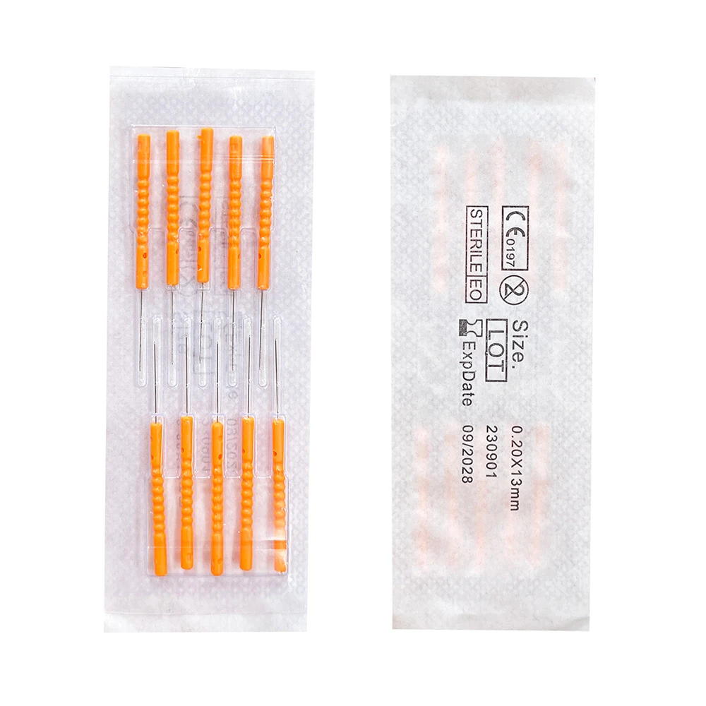 Plastic handle drug treatment acupuncture needles/detox needles