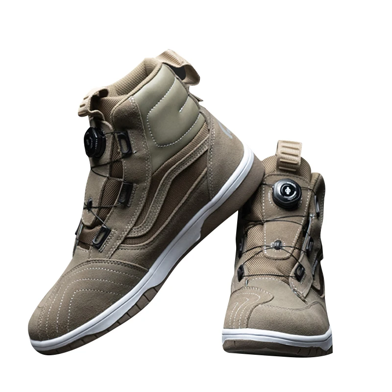 ALIEN SNAIL New Motorcycle Boots Men Outdoor Cross Country Sports Leisure Knob Adjust Waterproof Motorcycle Ride Protect Shoes