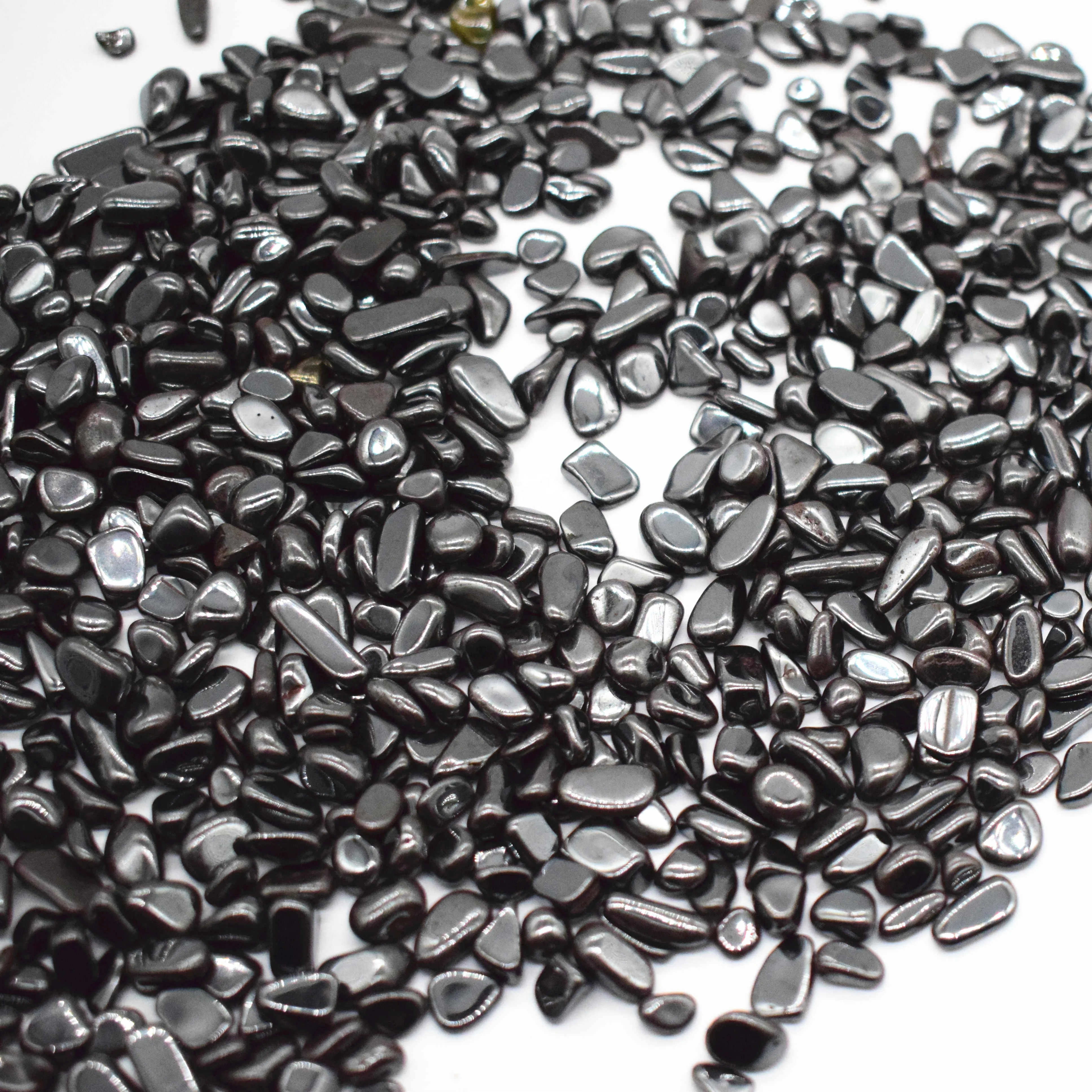 Bulk wholesale Natural hematite Tumbled stones Crystal Gravel for Sale