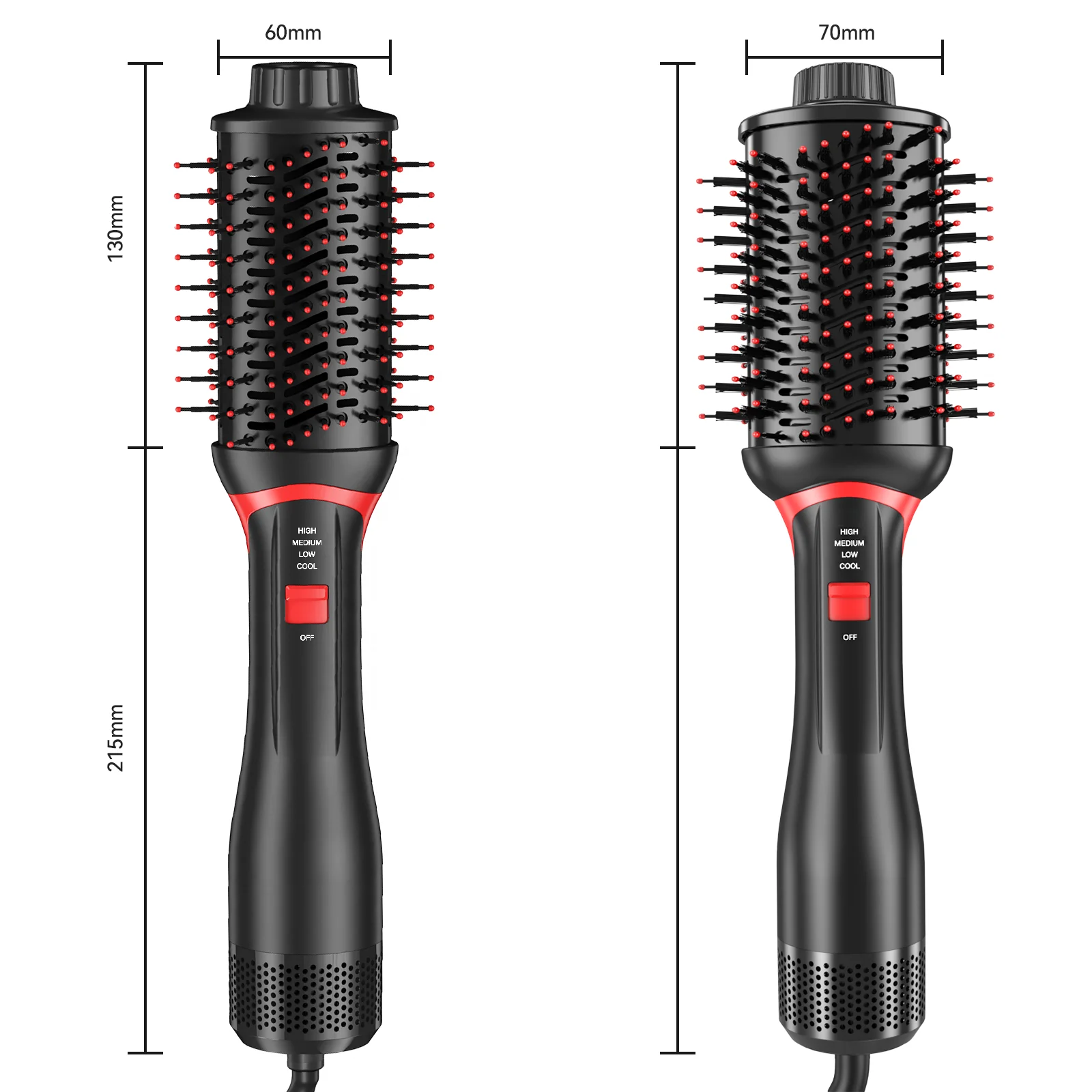Professional dryer brush hair styler blow dryer comb heated comb hot air brush rotating curler iron salon hair straightener comb